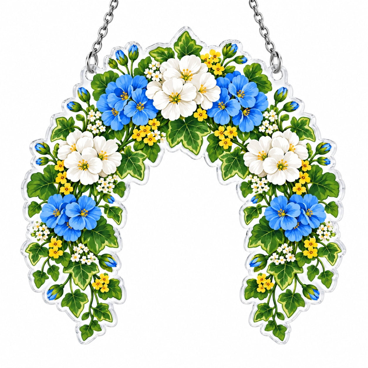Sevena Geranium Arch Geranium Acrylic Suncatcher Ornament for Reading Nook, Fresh ...