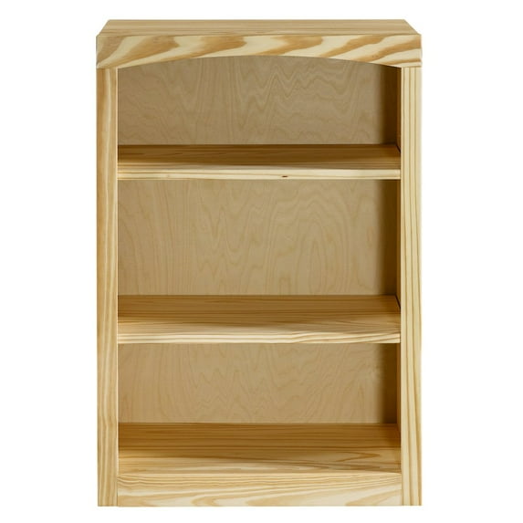 Arch+Haven Traditional Unfinished Pine Bookcase, Rectangular