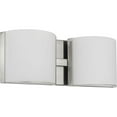 thumbnail image 1 of Arch LED Collection Two-Light Brushed Nickel Etched Glass Modern Bath Vanity Light, 1 of 2