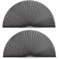 thumbnail image 1 of Arch Light Filtering Fabric Shade Pack of 2 fit for Perfect Half-Round Arch Windows No Tools Installation, Grey, 24” x 60”, 1 of 5