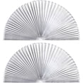 thumbnail image 1 of Arch Light Filtering Fabric Shade Pack of 2 fit for Perfect Half-Round Arch Windows No Tools Installation, White, 36” x 60”, 1 of 5