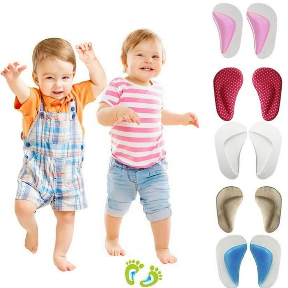 Arch Pads for Children Orthotic Arch Support Flat Feet Foot Plantar Fasciitis Insoles Heel Pain