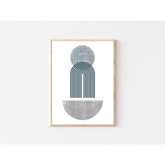 Arch Print, Mid Century Modern Wall Art, Geometric Shapes , Geometric Wall Decor, Minimalist Poster, Shapes Print, Art, Size 16x24 UNFFRAMED F03.1.8l312