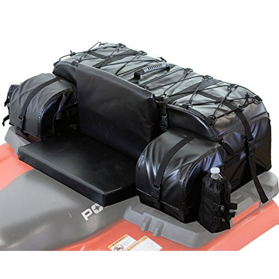 Arch Series Oversized Rear Rack Utility Pack, Padded ATV Cargo Bag - Black