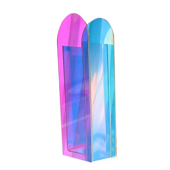Arch Shape Acrylic Vase Flower Pot Container Decoration Ornament Crafts for Wedding Spring Festival Party Decoration