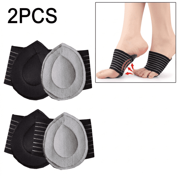 ROSEXIXI 2Pcs Thickened Arch Support Inserts for Men Compression Metatarsal Pads Mens Breathable Flat Feet Corrector for Foot Pressure Point Massage and Plantar Fasciitis Relief