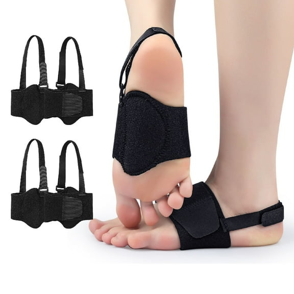 Arch Support Braces for Plantar Fasciitis Relief: Upgraded Non-Slip Wearable Arch Support w/Built-in Orthotics