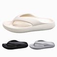 thumbnail image 1 of Arch Support Flip Flops Orthopedic Sandals for Women Men Non Slip Comfortable Lightweight Outdoor Walking Beach Shoes Black Size 8, 1 of 5