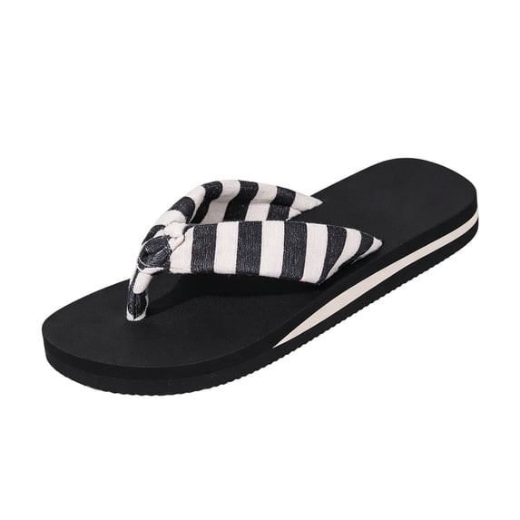 Arch Support Flip Flops for Women, Orthotic Thong Sandals with Yoga Mat Cushion and Contoured Midsole, Slip On Summer Beach Walking Sandals, Lightweight Indoor Outdoor White 42