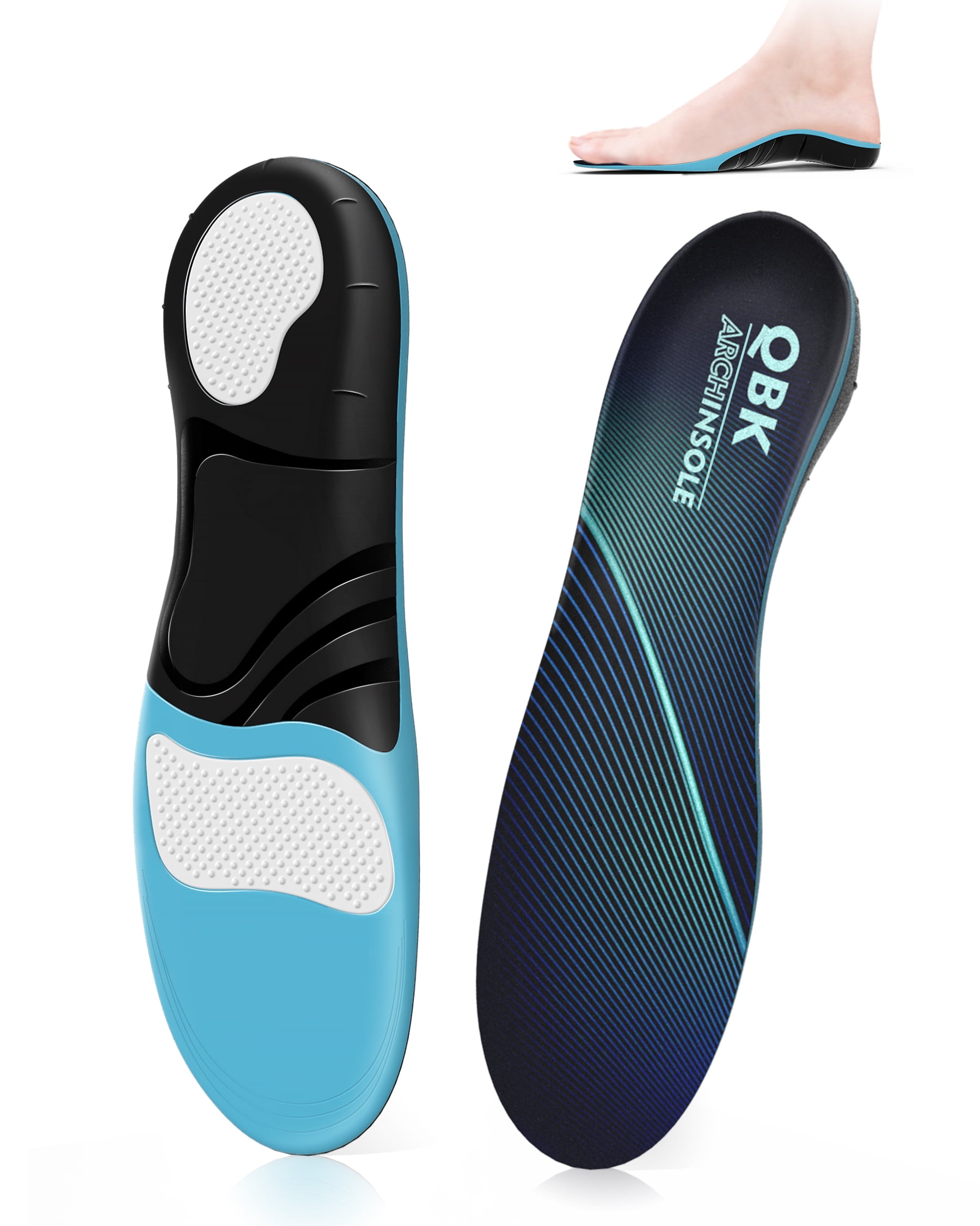 Arch Support Inserts QBK Plantar Fasciitis is Designed to Alleviate Pain and Discomfort Related to Plantar Fasciitis Heel Spurs Achilles Tendonitis