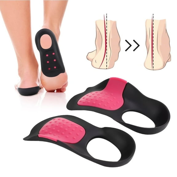 Arch Support Insoles, Adjustable Height High Arch Support Inserts, Flat Feet Orthotic Insoles, Shock Absorbing Supports for Flat Feet, Suitable for All Kinds of Shoe Types