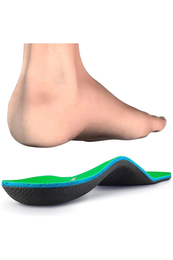 Arch Support Insoles for Women & Men – Orthotic Shoe Inserts for Flat Feet, Plantar Fasciitis Relief, Overpronation Correction – Firm Support & All-Day Comfort for Work Boots, Running, Casual Shoes
