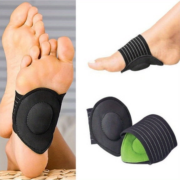 Arch Support Insoles for Flat Feet, High Arches - Breathable Running Shoe Inserts with Buckle Closure, Hand Wash Only, Heel Support, Toe Pad