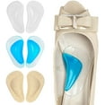 thumbnail image 1 of Arch Support Shoe Insoles for Flat Feet, Gel Arch Inserts for Plantar Fasciitis, Adhesive Arch Pad for Relieve Pressure and Feet Pain- 3 Pairs (Beige+Blue+ Clear, 3 Count (Pack of 1)), 1 of 10