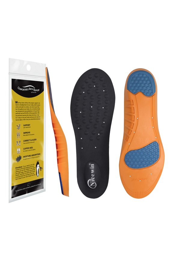 Support Shoe Insoles for Men Women Work Boot Plantar Fasciitis Foot Pain Relief Shin Splint