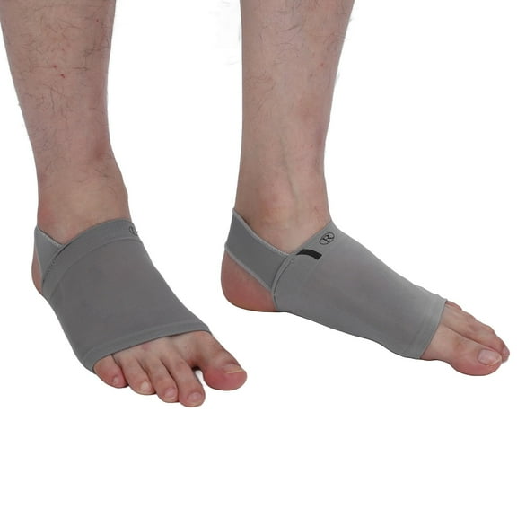 Arch Support Sleeves Flat Foot Arch Support, Breathable Washable High Elastic Plantar Fasciitis Support Brace Skin Friendly For Collapsed Arch Flat Foot Plantar Fasciitis Gray