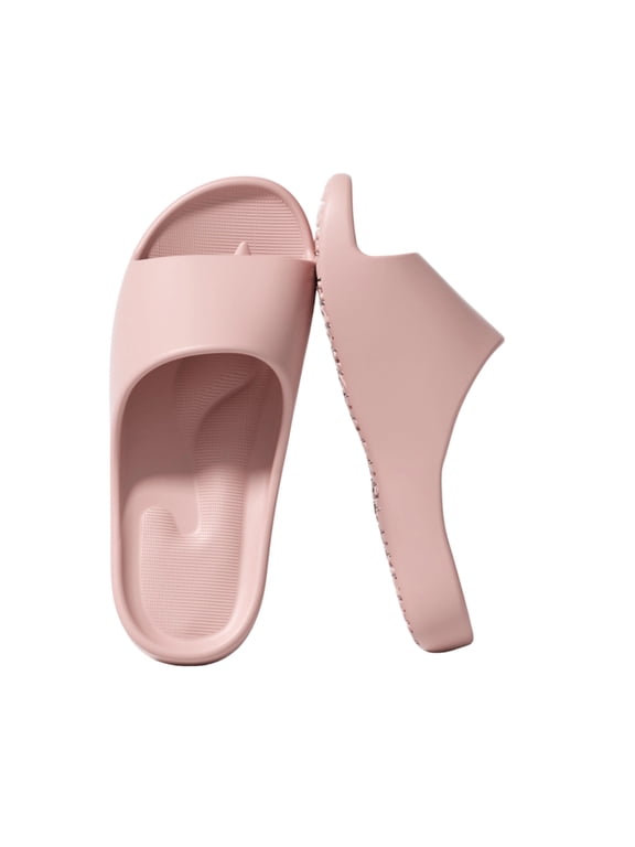 Arch Support Slides for Women, Platform Slippers Soft Anti-slip House Slippers Comfortable for Indoor Outdoor Flat Feet