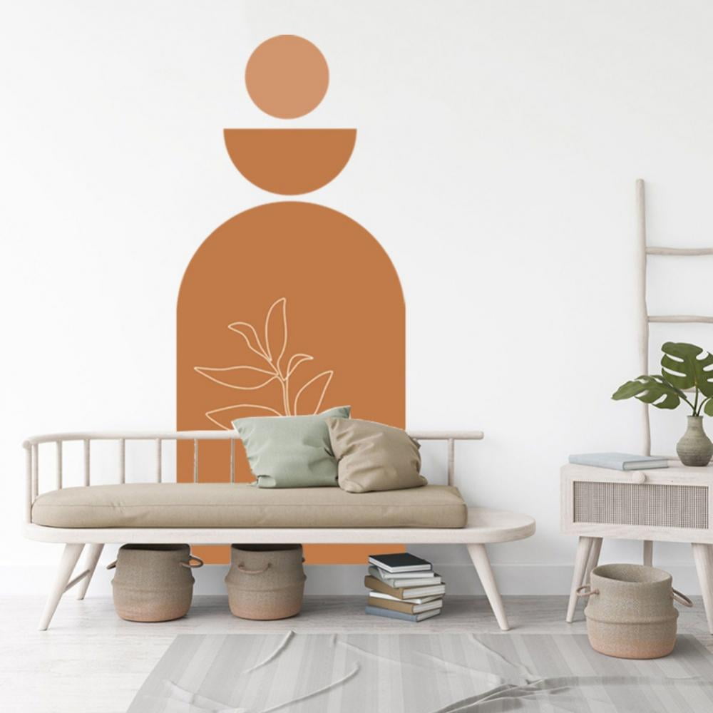 Modern Arch Wall Decal - Peel & Stick Boho Mural, Removable Self-Adhesive, 36"W X 48"H, For Accent Walls & Decor