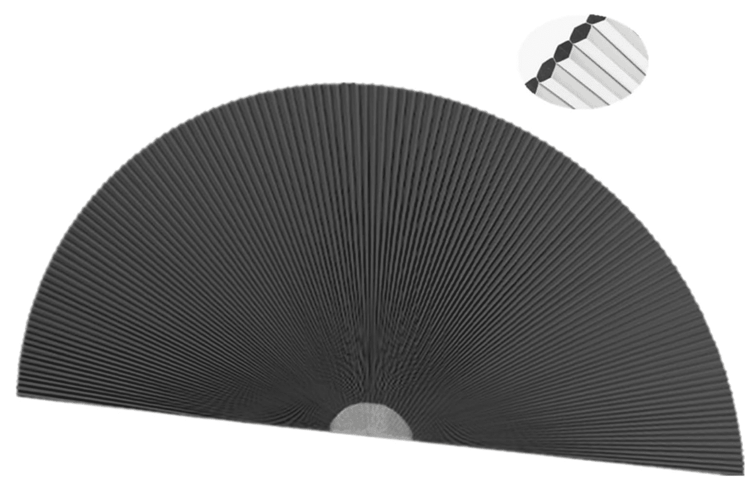 Arch Window Blackout Shades,Cellular Half Round Window Shade,Self Adhesive No Drill 90% Shade Pleated Blinds Window Moon Cover Easy to Cut and Install