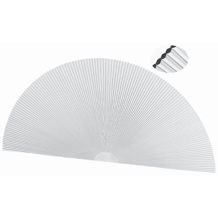 Arch Window Blackout Shades,Cellular Half Round Window Shade,Self Adhesive No Drill 90% Shade Pleated Blinds Window Moon Cover Easy to Cut and Install