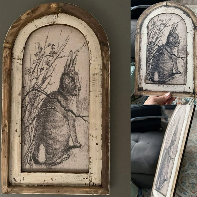 Arch Window Frameless French Country Wall Decor Shabby Chic Easter