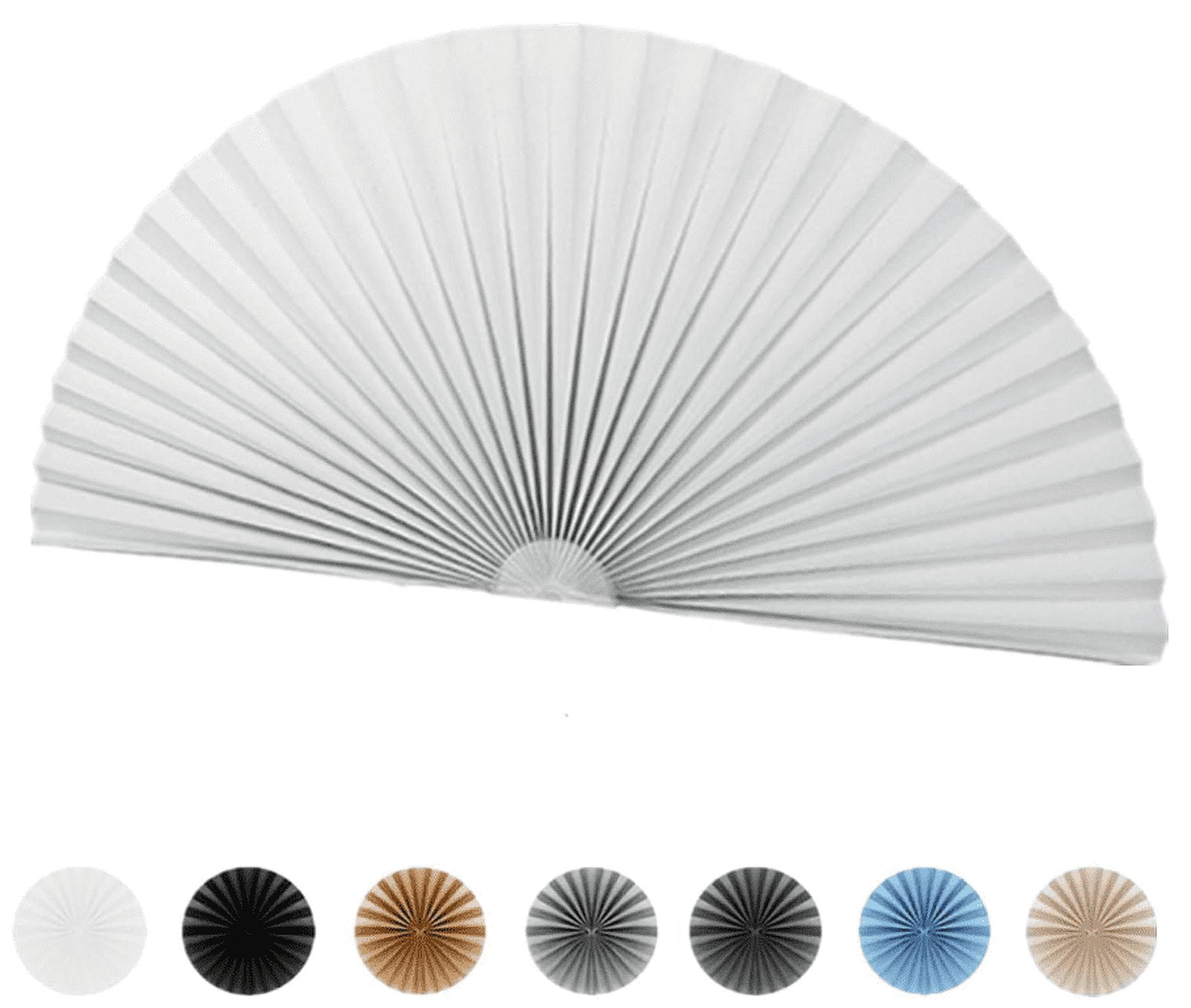Arch window shade light filtering pleated shade half circle self