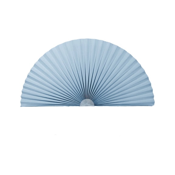Arch Window Shade Radius 11 inch Half Circle Arched Non-Woven Stick on Cut to Size self Adhesive Light Filtering Half Moon Round Window Covering Pleated Blinds for Front Door