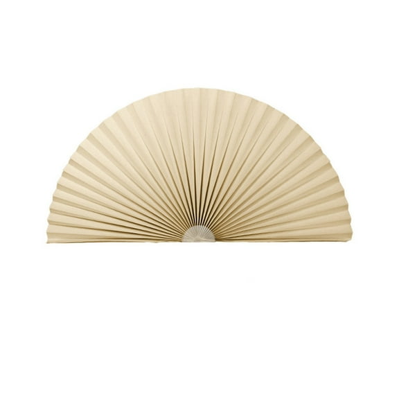 Arch Window Shade Radius 23 inch Half Circle Arched Non-Woven Stick on Cut to Size self Adhesive Light Filtering Half Moon Round Window Covering Pleated Blinds for Front Door