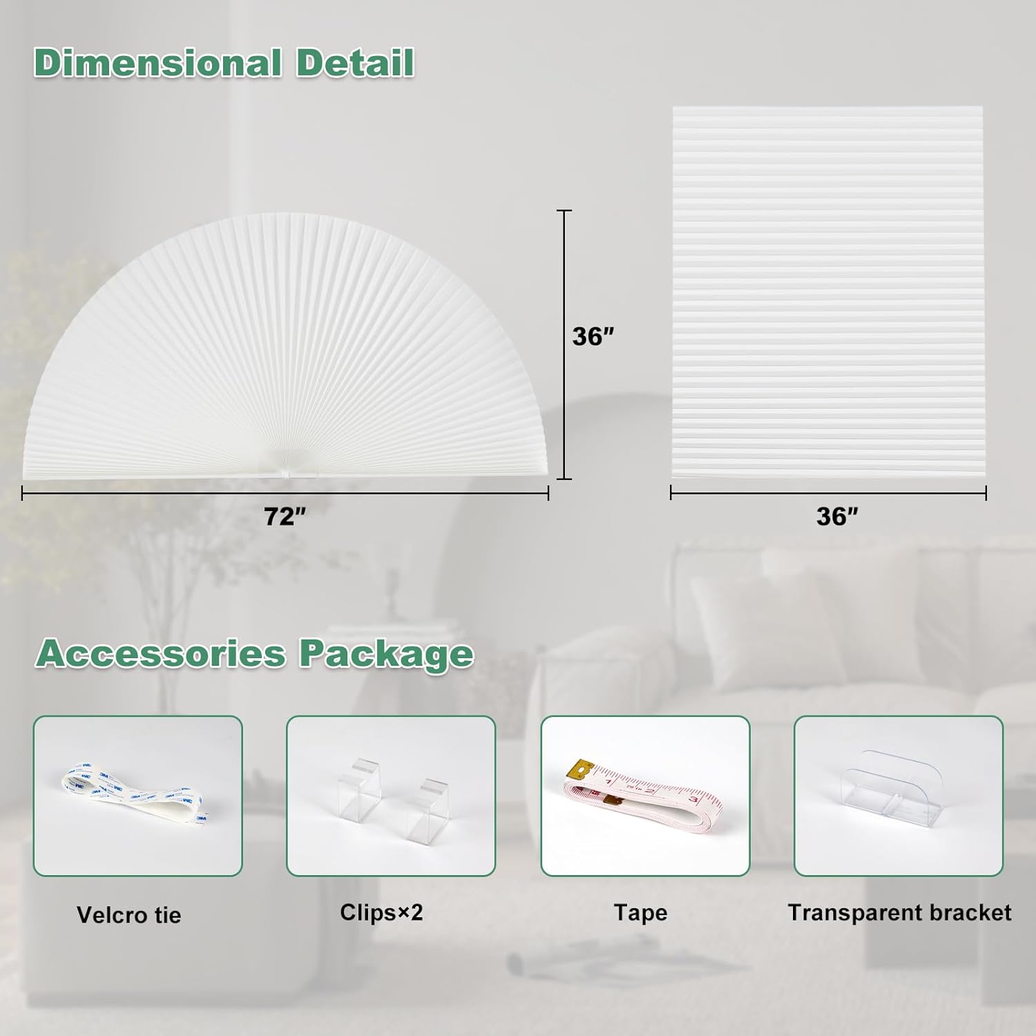 Arch Window Shades Half Circle Light Filtering Cellular Shades Cordless ...
