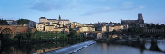 Arch bridge across a river River Tarn Albi France Canvas Art - Panoramic Images (18 x 6)