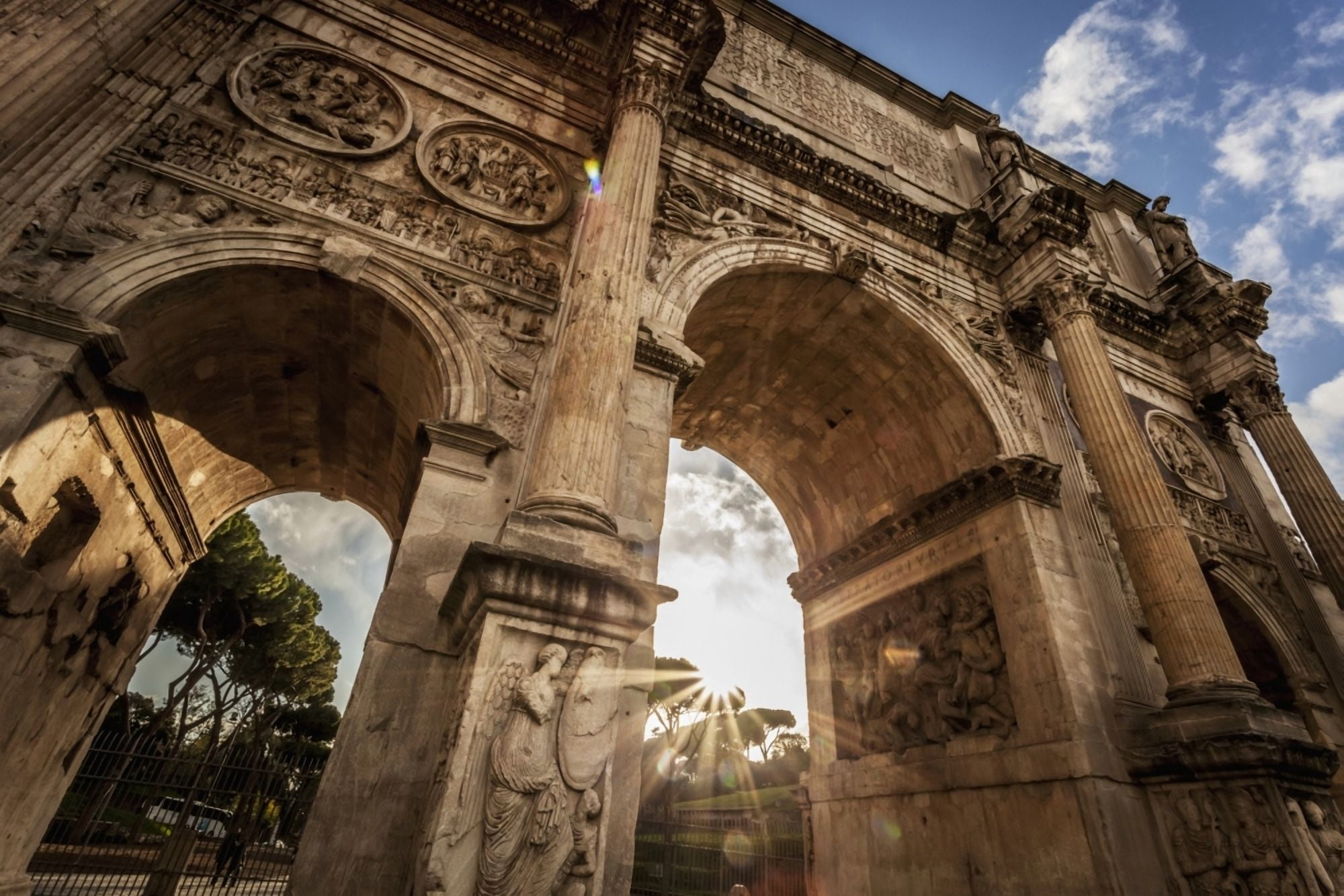 Arch of Constantine Rome Italy Canvas Art - Reynold Mainse Design Pics (38 x 24)