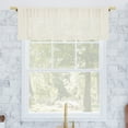 thumbnail image 1 of Archaeo Slub Textured Linen Blend Cafe Curtain Valance, 56"W X 14"L, Ivory, 1 of 7