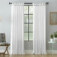 thumbnail image 1 of Archaeo Washed 100% Cotton Twist Tab Curtain, 52" x 108" Panel, White, 1 of 8
