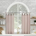 Archaeo Washed Cotton Small Window Twist Tab Cafe Curtains, 52" x 45