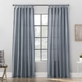 thumbnail image 1 of Archaeo Washed Cotton Twist Tab Curtain, 52"W X 95"L, Storm Blue, 1 of 8
