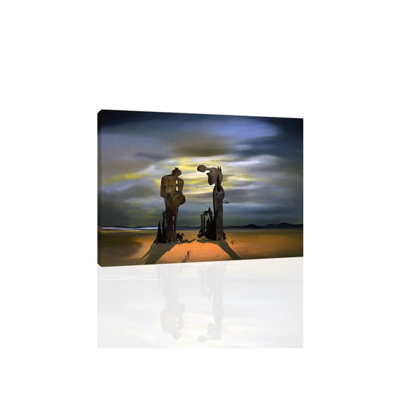 Archaeological Reminiscence of Millet's Angelus by Salvador Dalí Fine Art Paper Print