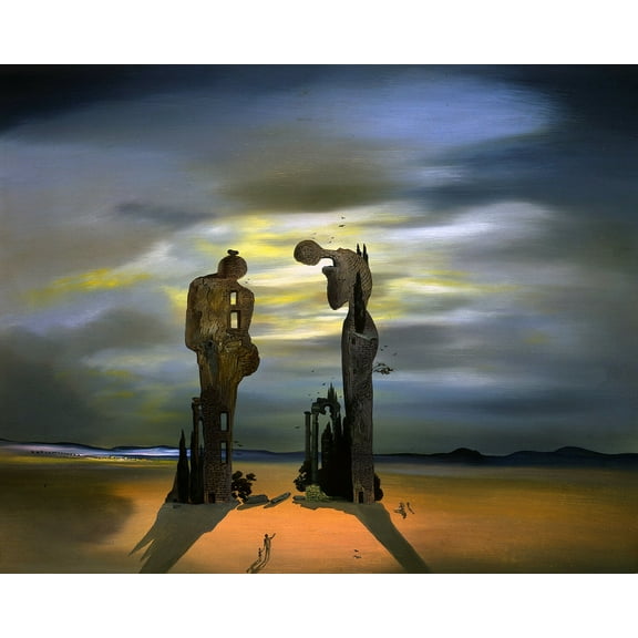 Archaeological Reminiscence Of Millet's Angelus Dali - CANVAS OR PRINT WALL ART