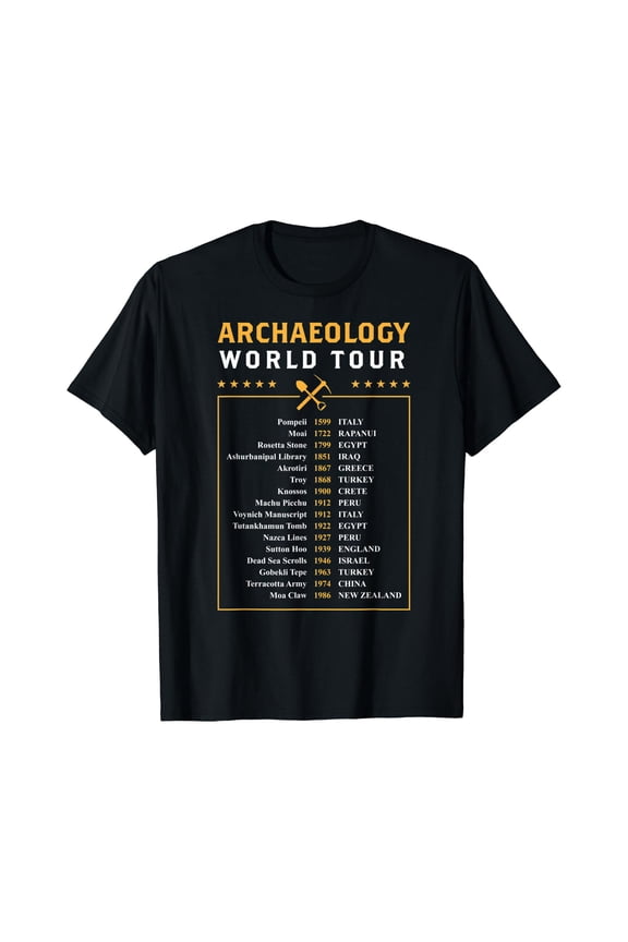 Archaeology World Tour Archaeologist Gift T-Shirt, Unisex T-Shirt