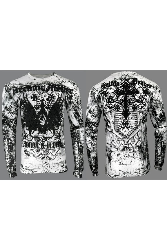 By Affliction Men's Long Sleeve T-shirt Achilles