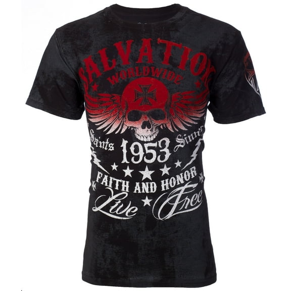 Archaic By Affliction Men's T-Shirt BLACK TIDE Black