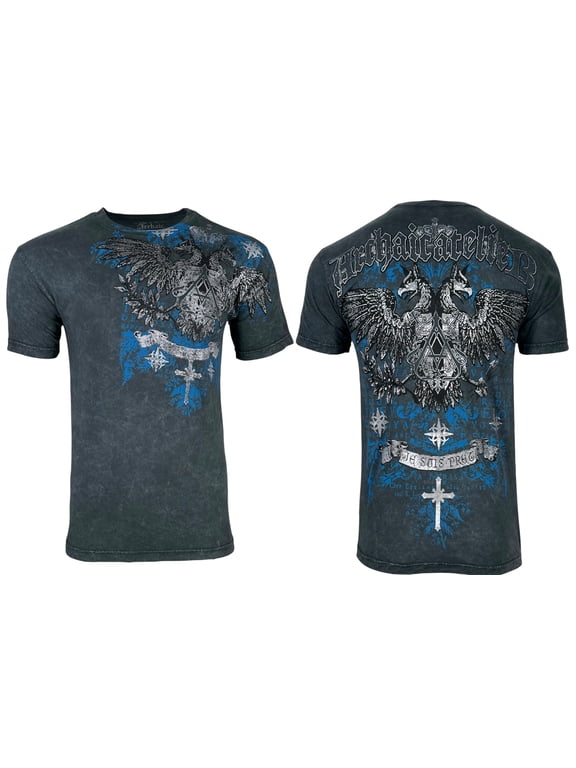 by Affliction Men's T-Shirt Calcium