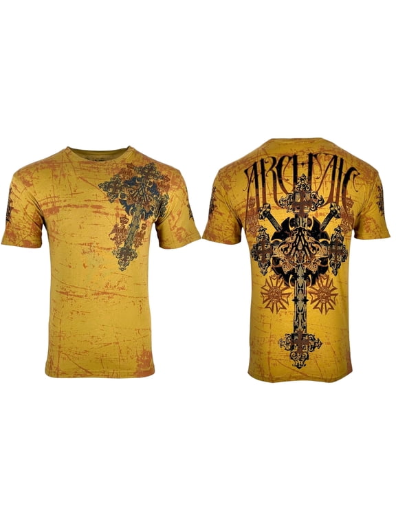 by Affliction Men's T-Shirt Metalloid