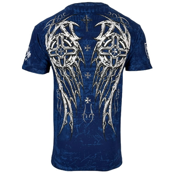 Archaic by Affliction Men's T-Shirt Spike Wings