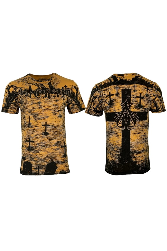 by Affliction Men's T-Shirt The Crypt Keeper