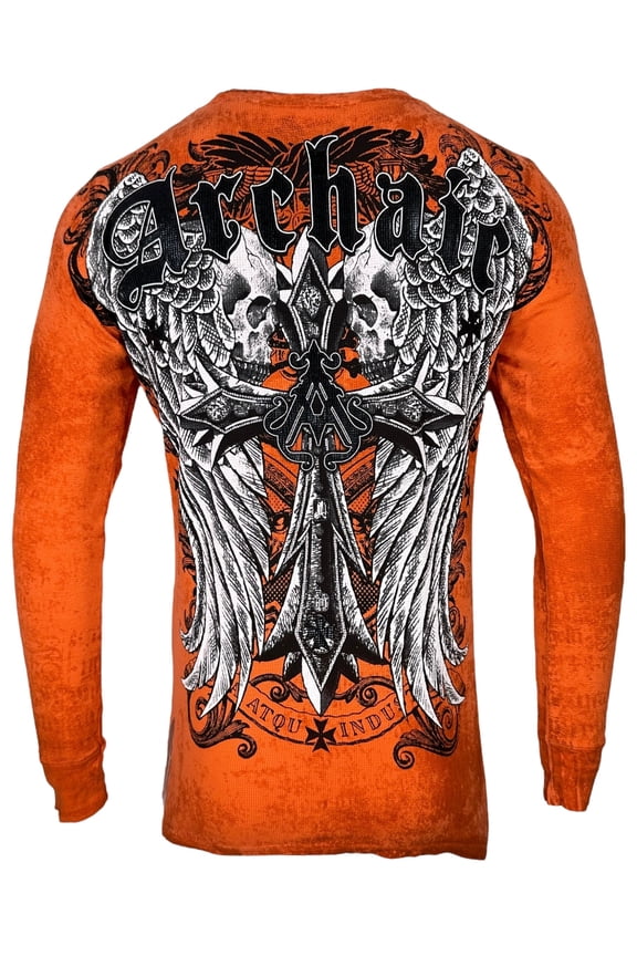 by Affliction Men's Thermal Shirt Lustrous