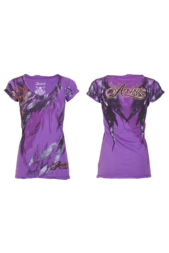by Affliction Women's T-shirt Beauty Queen