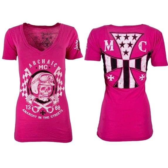 Archaic by Affliction Women's T-shirt Hot Piston