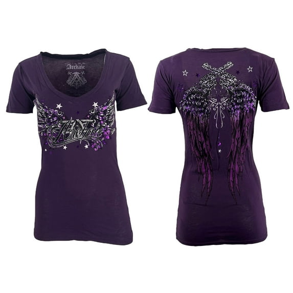 Archaic by Affliction Women's T-shirt Hot Smoke