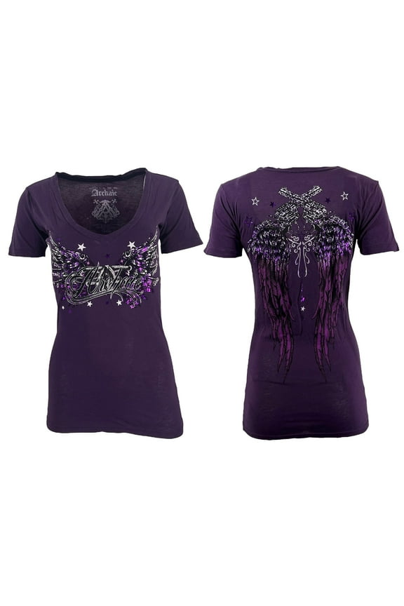 by Affliction Women's T-shirt Hot Smoke