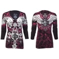 thumbnail image 1 of Archaic by Affliction Women's T-shirt Tall Tale, 1 of 8
